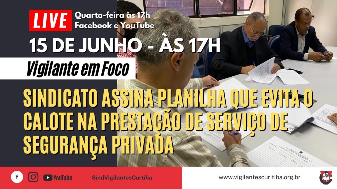 Sindicato assina planilha que evita calote na prestação de serviço de segurança privada
