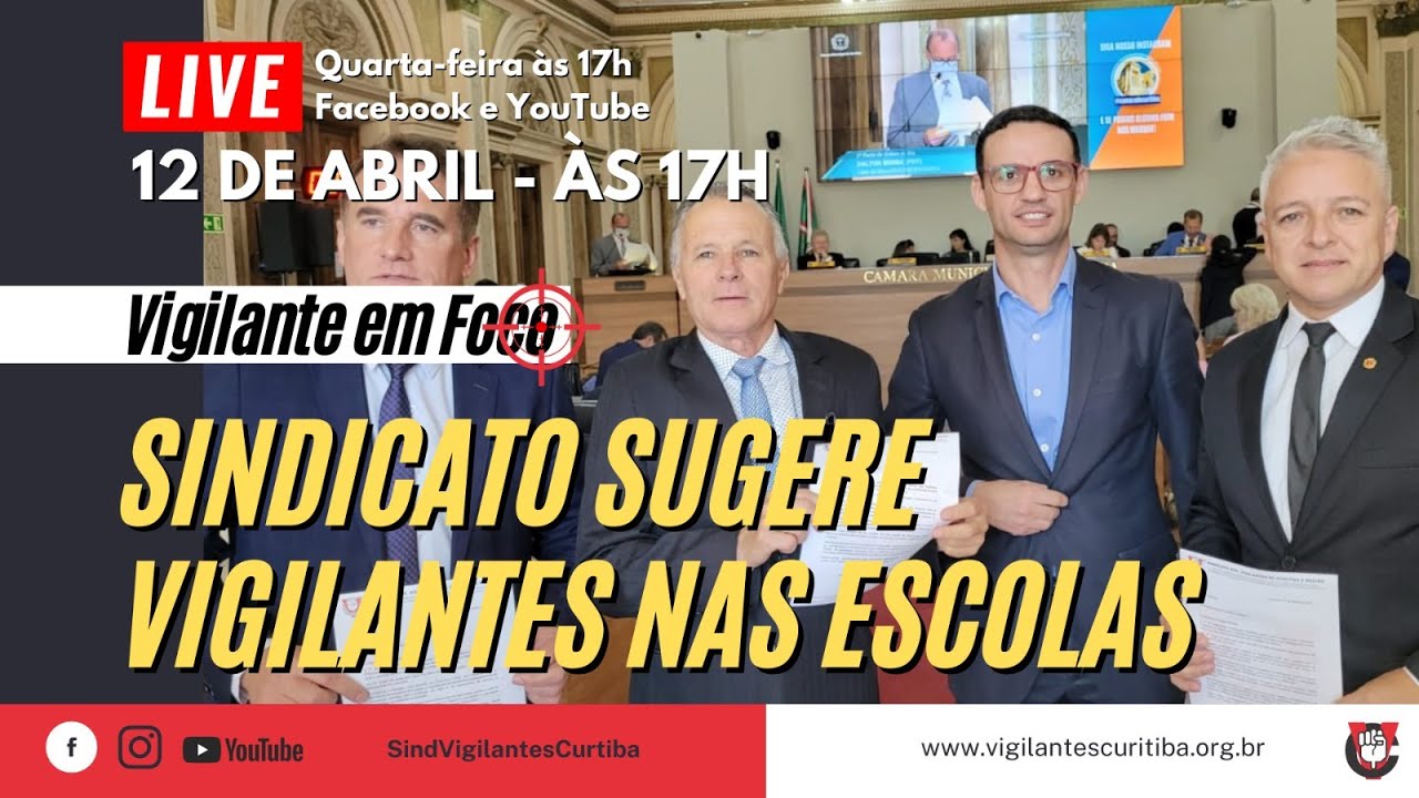 Ação sindical em Curitiba apresenta vigilantes como a solução para segurança nas escolas